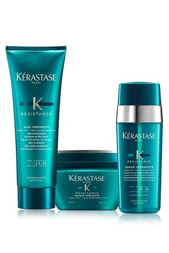 Kerastase - Kerastase Therapiste Aşırı Yıpranmış Saçlar Için Şampuan 250 Ml + Maske 200 Ml + Serum 30 Ml