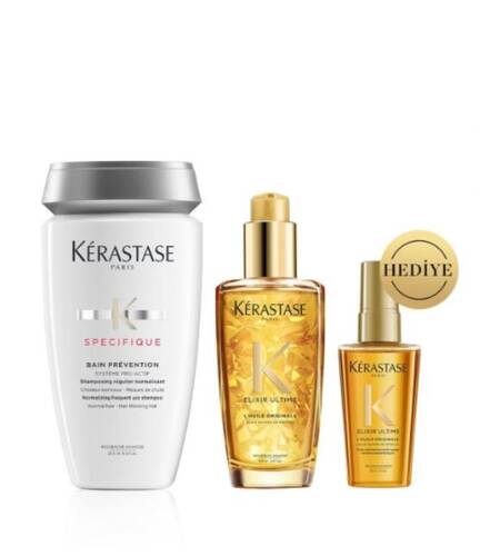 Kerastase - Bain Prevention Dökülme Karşıtı Saç Bakım Seti