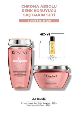 Kerastase - Chroma Absolu Renk Koruyucu Saç Bakım Seti - Şampuan & Maske