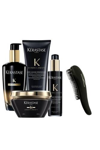 Kerastase - Chronologiste Havyar Özlü Set Pre-cleanse 200 ml + Maske 200 ml + Krem 150 ml + Bakım Yağı 100 ml