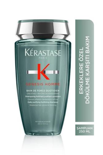 Kerastase - Kerastase Genesis Homme Bain de Force Ouotidien Güçlendirici Şampuan 250ML