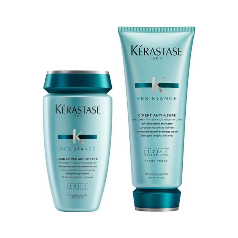 Kerastase Resistance Ciment Anti Usure Saç Kremi 200 ml + Resistance Bain De Force Architecte Şampuan 250 ml