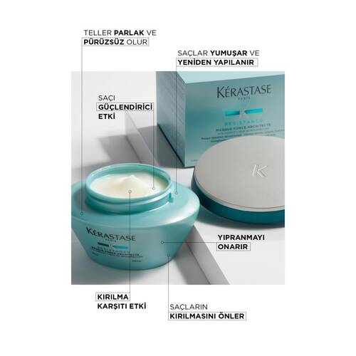 Kerastase - Kerastase Resistance Masque Force Architecte Maske 200ml Ciment (1)