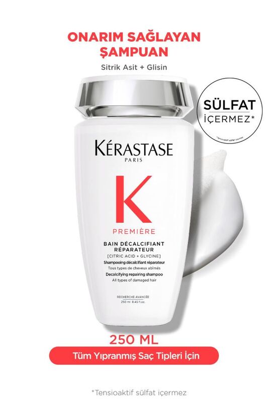 Kerastase Premiere Bain Decalcifiant Reparateur Yıpranmış Saçlar için Onarım Sağlayan Şampuan 250 ml