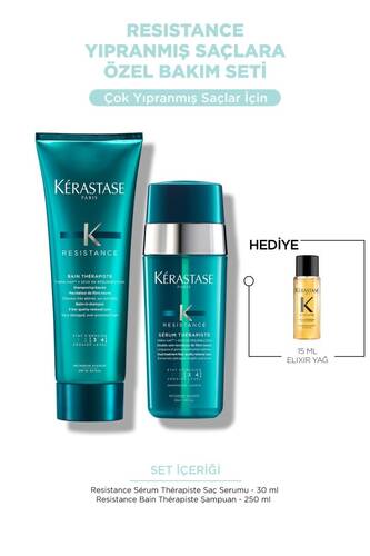 Kerastase - Resistance Yıpranmış Saçlara Özel Bakım Seti - Şampuan & Serum