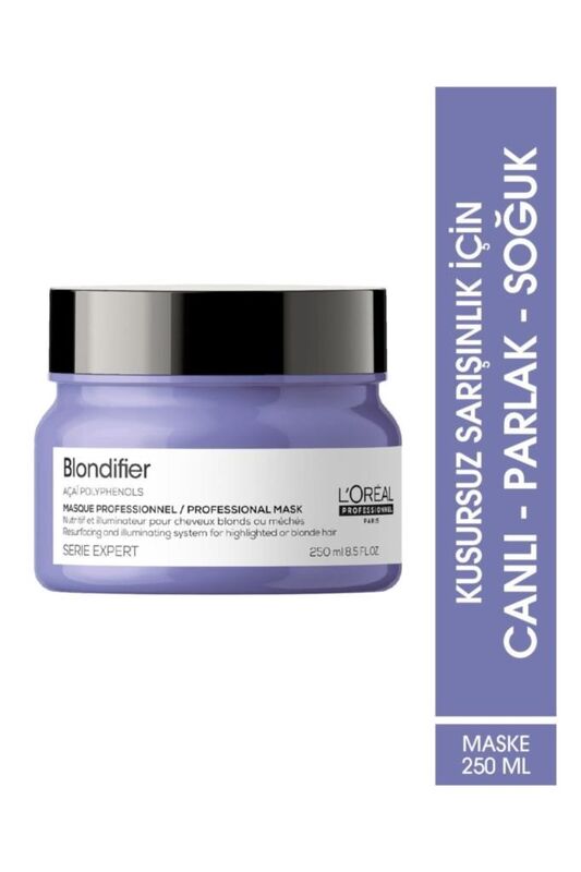 Serie Expert Blondifier Kusursuz Sarışınlık Sağlayan Maske 250 Ml