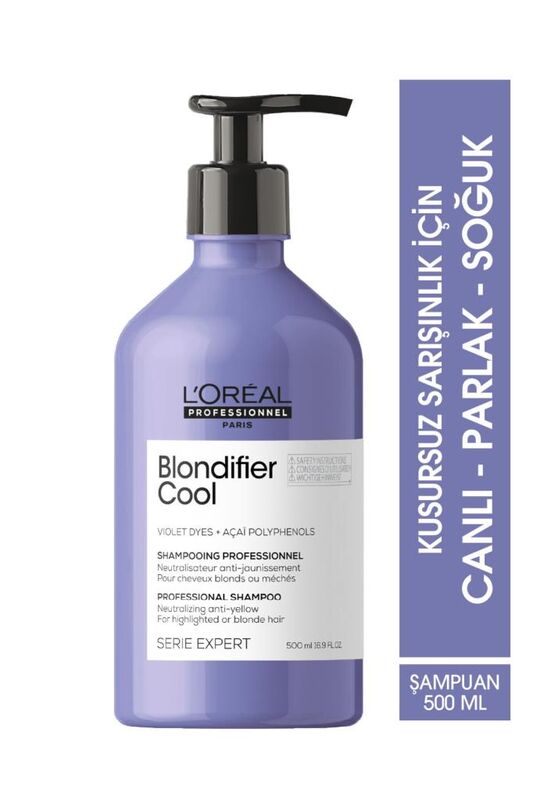 Serie Expert Blondifier Kusursuz Sarışınlık Sağlayan Mor Şampuan 500 ml
