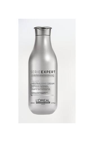 L'oreal Professionnel - Serie Expert Silver Çok Açık Sarı, Gri Ve Beyaz Saçlar Için Renk Dengeleyici Mor Bakım Kremi 200 Ml