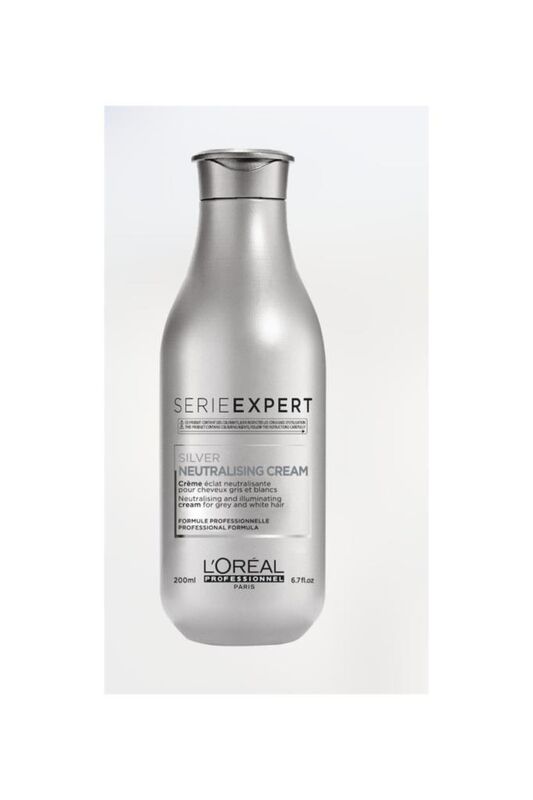 Serie Expert Silver Çok Açık Sarı, Gri Ve Beyaz Saçlar Için Renk Dengeleyici Mor Bakım Kremi 200 Ml