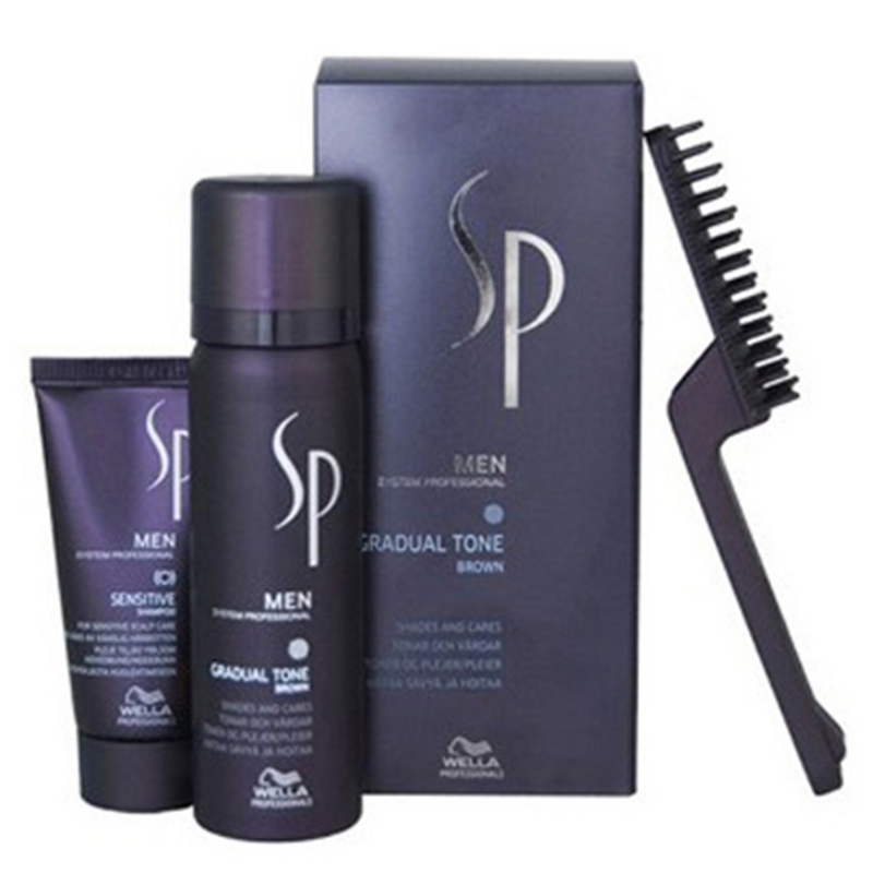 Wella SP Men Gradual Pigment Mousse Beyaz Saç Kapatıcı KAHVERENGİ